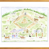 The "Animal Ballpark" Baseball Menagerie Fine Art Print