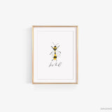 Bee Kind Art Print