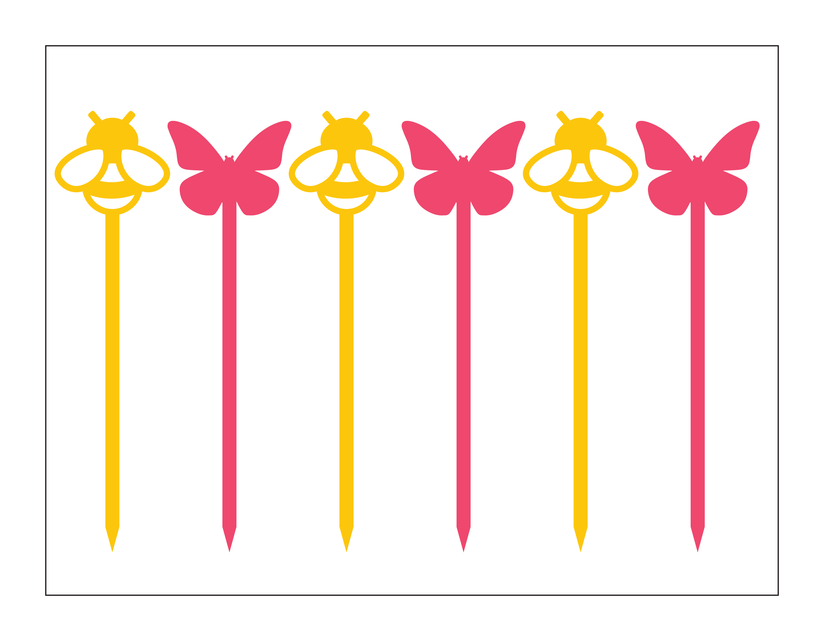 Bees + Butterflies Acrylic Collection