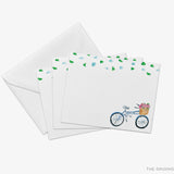 Bicycle Floral Flat Notes [Sets of 8]