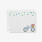 Bicycle Floral Flat Notes [Sets of 8]