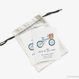 Bicycle with Flowers Moving Announcement