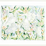 The "Herons by the Garden" Fine Art Print
