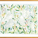 The "Herons by the Garden" Fine Art Print