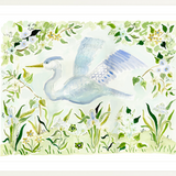 The "Flying Heron" Fine Art Print