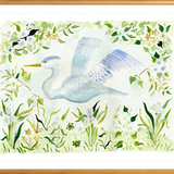 The "Flying Heron" Fine Art Print