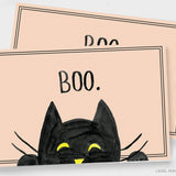 Black Cat Boo Placemat Pad