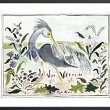 The "Heron in a Lavender Haze" Fine Art Print