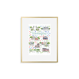 "Bloomington, IN" Fine Art Print