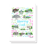 Blowing Rock, NC Map Card