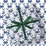 Blue and White Bow Gift Wrap