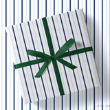 Blue and White Stripe Gift Wrap