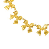 Golden Garland Bow Necklace