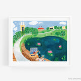 Brunch On a Bridge KU Art Print [Officially Licensed Product]