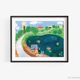 Brunch On a Bridge KU Art Print [Officially Licensed Product]