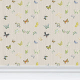 Butterfly Grasscloth Wallpaper