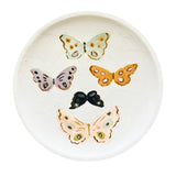 Butterfly Plate No. 4, Original 8x8 Handpainted Plate