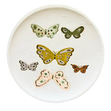 Butterfly Plate No. 3, Original 8x8 Handpainted Plate