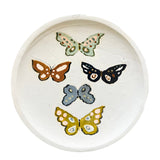 Butterfly Plate No. 1, Original 8x8 Handpainted Plate
