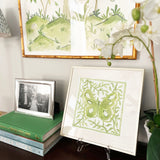 Butterfly Garden Green, Fine Art Print