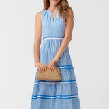 Palm Beach Sleeveless Tiered Maxi Dress