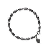 Charleston Rice Bead Bracelet (Gunmetal)