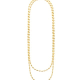 Charleston Rice Bead Necklace (Shiny Gold)