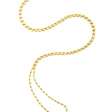 Charleston Rice Bead Necklace (Shiny Gold)