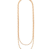 Charleston Rice Bead Necklace (Rose Gold)