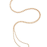Charleston Rice Bead Necklace (Rose Gold)