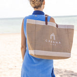 White Cabana Life Logo Jute Bag
