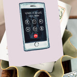 Call Mom Pink Card