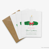 Candle Wreath Christmas Moving Announcement