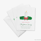 Candle Wreath Christmas Moving Announcement
