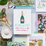 Champagne Forecast Card