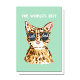 World's Best Cat Mom/Dad Card