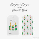 Champagne Bottle Gift Tags [Set of 8]