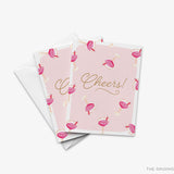 Cheers Pink Cocktail Greeting Card