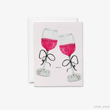 Cheers Red Wine Greeting Card
