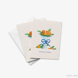 Citrus Holiday Warmest Wishes Greeting Card
