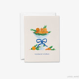 Citrus Holiday Warmest Wishes Greeting Card
