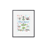 "College Station, TX" Fine Art Print