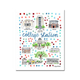 "College Station, TX" Fine Art Print