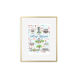"College Station, TX" Fine Art Print