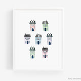 Colorful Houses Art Print