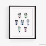 Colorful Houses Art Print