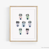 Colorful Houses Art Print