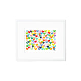 The "Confetti Hearts" Art Print