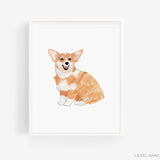 Corgi Art Print
