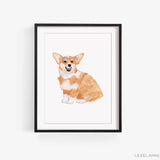 Corgi Art Print